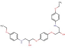 3,3'-[1,4-phenylenebis(oxy)]bis{1-[(4-ethoxyphenyl)amino]-2-propanol}