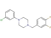 1-(3-chlorophenyl)-4-(3,4-difluorobenzyl)piperazine