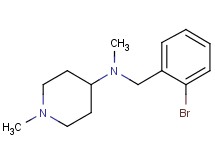 N-(2-bromobenzyl)-N,1-dimethyl-4-piperidinamine