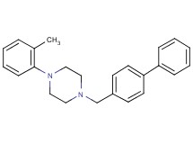 1-(4-biphenylylmethyl)-4-(2-methylphenyl)piperazine