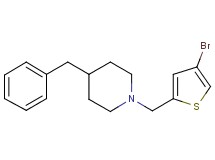 4-benzyl-1-[(4-bromo-2-thienyl)methyl]piperidine oxalate