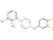 1-(3,4-difluorobenzyl)-4-(2,3-dimethylphenyl)piperazine