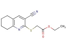 ethyl [(3-cyano-5,6,7,8-tetrahydro-2-quinolinyl)thio]acetate