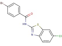4-bromo-N-(6-chloro-1,3-benzothiazol-2-yl)benzamide