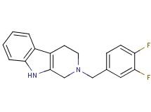 2-(3,4-difluorobenzyl)-2,3,4,9-tetrahydro-1H-beta-carboline