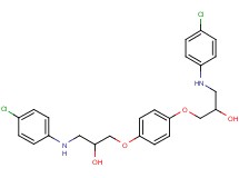3,3'-[1,4-phenylenebis(oxy)]bis{1-[(4-chlorophenyl)amino]-2-propanol}