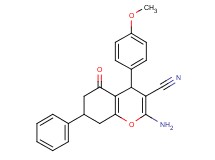 2-amino-4-(4-methoxyphenyl)-5-oxo-7-phenyl-5,6,7,8-tetrahydro-4H-chromene-3-carbonitrile