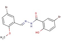 5-bromo-N'-(5-bromo-2-methoxybenzylidene)-2-hydroxybenzohydrazide