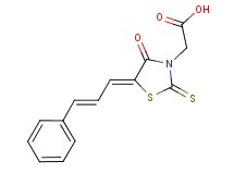 [4-oxo-5-(3-phenyl-2-propen-1-ylidene)-2-thioxo-1,3-thiazolidin-3-yl]acetic acid