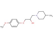 1-(4-methoxyphenoxy)-3-(4-methyl-1-piperidinyl)-2-propanol hydrochloride