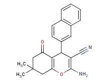 2-amino-7,7-dimethyl-4-(2-naphthyl)-5-oxo-5,6,7,8-tetrahydro-4H-chromene-3-carbonitrile
