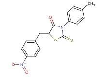 3-(4-methylphenyl)-5-(4-nitrobenzylidene)-2-thioxo-1,3-thiazolidin-4-one