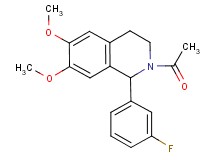 2-acetyl-1-(3-fluorophenyl)-6,7-dimethoxy-1,2,3,4-tetrahydroisoquinoline