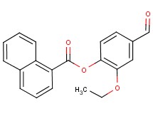 2-ethoxy-4-formylphenyl 1-naphthoate