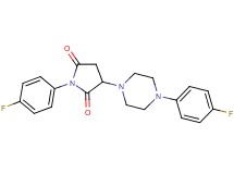 1-(4-fluorophenyl)-3-[4-(4-fluorophenyl)-1-piperazinyl]-2,5-pyrrolidinedione