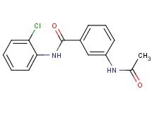 3-(acetylamino)-N-(2-chlorophenyl)benzamide