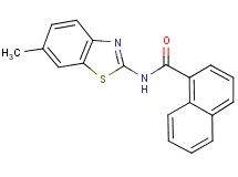 N-(6-methyl-1,3-benzothiazol-2-yl)-1-naphthamide