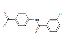 N-(4-acetylphenyl)-3-chlorobenzamide
