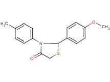2-(4-methoxyphenyl)-3-(4-methylphenyl)-1,3-thiazolidin-4-one