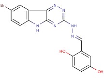 2,5-dihydroxybenzaldehyde (8-bromo-5H-[1,2,4]triazino[5,6-b]indol-3-yl)hydrazone