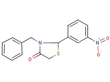 3-benzyl-2-(3-nitrophenyl)-1,3-thiazolidin-4-one