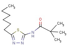 N-(5-hexyl-1,3,4-thiadiazol-2-yl)-2,2-dimethylpropanamide