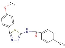 N-[5-(4-methoxyphenyl)-1,3,4-thiadiazol-2-yl]-4-methylbenzamide
