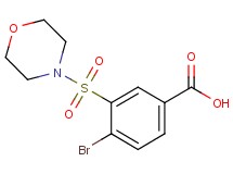 4-bromo-3-(4-morpholinylsulfonyl)benzoic acid