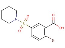 2-bromo-5-(1-piperidinylsulfonyl)benzoic acid