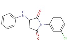 3-anilino-1-(3-chlorophenyl)-2,5-pyrrolidinedione