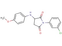 1-(3-chlorophenyl)-3-[(4-methoxyphenyl)amino]-2,5-pyrrolidinedione