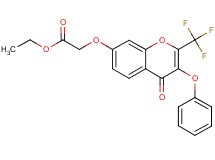 ethyl {[4-oxo-3-phenoxy-2-(trifluoromethyl)-4H-chromen-7-yl]oxy}acetate