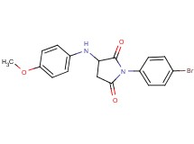 1-(4-bromophenyl)-3-[(4-methoxyphenyl)amino]-2,5-pyrrolidinedione