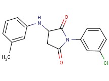 1-(3-chlorophenyl)-3-[(3-methylphenyl)amino]-2,5-pyrrolidinedione