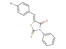 5-(4-bromobenzylidene)-3-phenyl-2-thioxo-1,3-thiazolidin-4-one