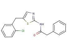 N-[5-(2-chlorobenzyl)-1,3-thiazol-2-yl]-2-phenylacetamide