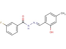 3-fluoro-N'-(2-hydroxy-4-methylbenzylidene)benzohydrazide