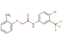 N-[4-chloro-3-(trifluoromethyl)phenyl]-2-(2-methylphenoxy)acetamide