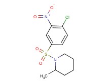 1-[(4-chloro-3-nitrophenyl)sulfonyl]-2-methylpiperidine