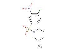 1-[(4-chloro-3-nitrophenyl)sulfonyl]-3-methylpiperidine