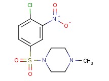 1-[(4-chloro-3-nitrophenyl)sulfonyl]-4-methylpiperazine