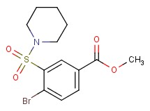 methyl 4-bromo-3-(1-piperidinylsulfonyl)benzoate