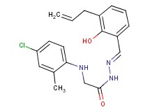 N'-(3-allyl-2-hydroxybenzylidene)-2-[(4-chloro-2-methylphenyl)amino]acetohydrazide