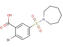 5-(1-azepanylsulfonyl)-2-bromobenzoic acid