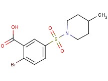 2-bromo-5-[(4-methyl-1-piperidinyl)sulfonyl]benzoic acid