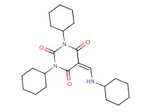 1,3-dicyclohexyl-5-[(cyclohexylamino)methylene]-2,4,6(1H,3H,5H)-pyrimidinetrione