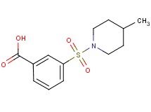 3-[(4-methyl-1-piperidinyl)sulfonyl]benzoic acid