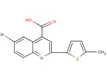 6-bromo-2-(5-methyl-2-thienyl)-4-quinolinecarboxylic acid