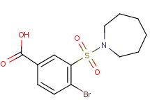 3-(1-azepanylsulfonyl)-4-bromobenzoic acid