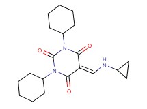 1,3-dicyclohexyl-5-[(cyclopropylamino)methylene]-2,4,6(1H,3H,5H)-pyrimidinetrione
